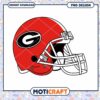 Georgia Bulldogs Football Helmet PNG Design Download