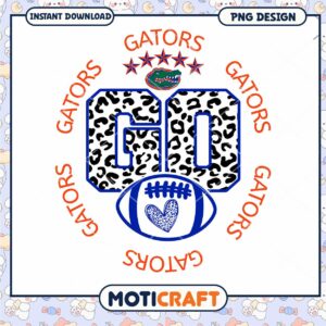 Gators Go Football PNG Design for Instant Download