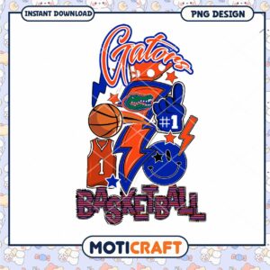 Gators Basketball PNG Design for Instant Download Art