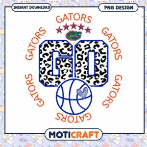 Gator Go Basketball PNG Design Instant Download Art