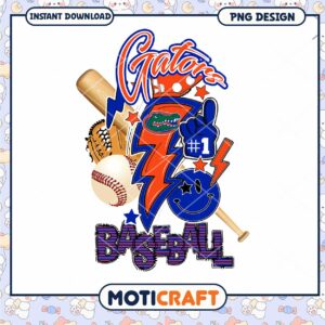 Gators Baseball Fun Design Instant Download PNG File