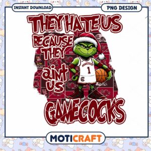 Gamecocks Grinch PNG Design for Sports Fans Download