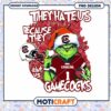 Gamecocks Grinch PNG Design for Holiday Fans Download