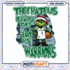 Fun Grinch Warriors Basketball PNG Design Instant Download