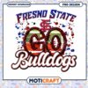 Fresno State Bulldogs PNG Design for Instant Download
