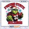 Fresno State Bulldogs Grinch Football PNG Design Download
