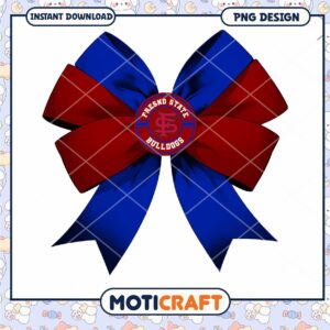 Fresno State Bulldogs Digital Bow PNG Instant Download