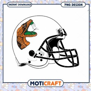 Football Helmet PNG Design with Snake Graphics Download