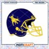 Football Helmet PNG Design Instant Download