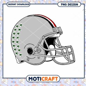 Football Helmet PNG Design for Instant Download Use