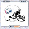 Football Helmet Graphic for DIY Projects Instant Download