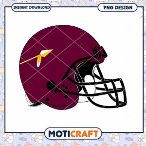 Football Helmet Design for Instant Download PNG File