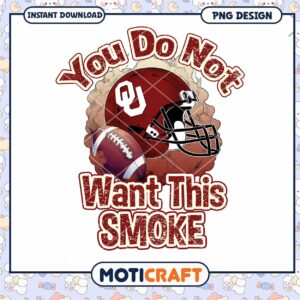 Football Helmet and Smoke Design PNG Instant Download