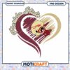 Florida State Heart Design PNG Instant Download Art