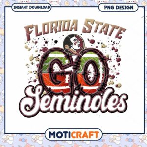 Florida State Go Seminoles PNG Design Instant Download