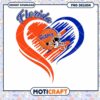 Florida Gators Heart Design PNG Instant Download Art