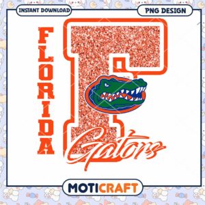 Florida Gators Glitter PNG Design Instant Download File