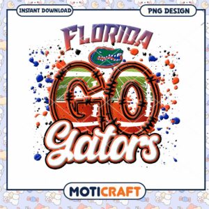 Florida Gators Go Sports PNG Design Instant Download