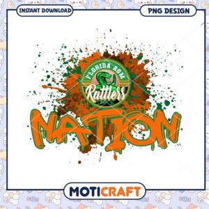 Florida A&M Rattlers Nation PNG Design Instant Download