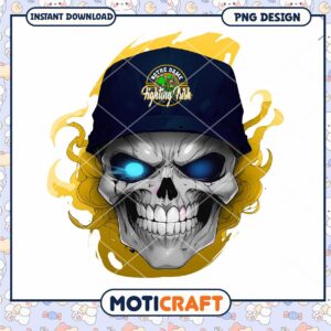 Fighting Irish Skull Hat PNG Design Instant Download