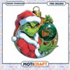 Festive Grinch Holding Florida A&M Ornament PNG Design