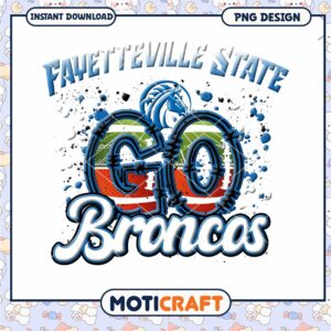Fayetteville State Go Broncos PNG Download Design Art