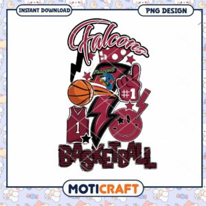 Falcons Basketball PNG Design for Instant Download