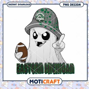 Eastern Michigan Eagles Ghost PNG Instant Download Design
