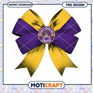 East Carolina University Pirates Bow PNG Design Download