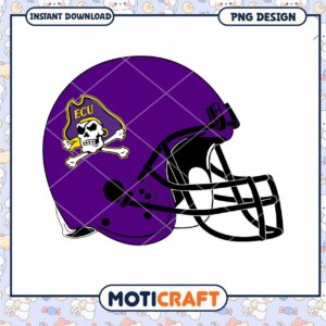 East Carolina University Pirate Helmet PNG Design Download