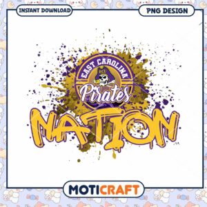 East Carolina Pirates Nation PNG Instant Download Design
