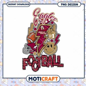 Eagle Football Design Boston College PNG Instant Download