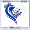 Duke Football Heart Design PNG Instant Download Art