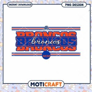 Downloadable NCAA Broncos PNG Design for Crafts