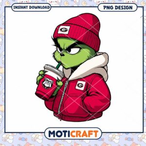 Cute Grinch PNG Design for Instant Download Art