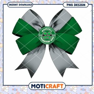 Custom Marshall Thundering Herd Bow PNG Instant Download