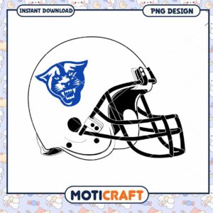 Custom Panther Football Helmet PNG Design for Download