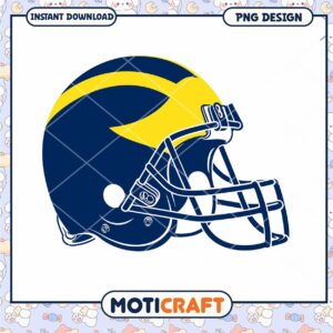 Custom Football Helmet Design for Instant Download PNG
