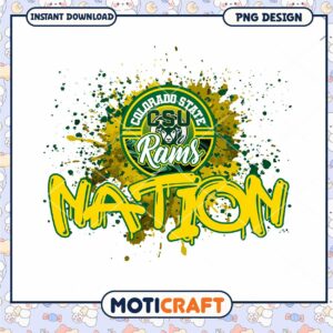 CSU Rams Nation PNG Design for Instant Download Artwork