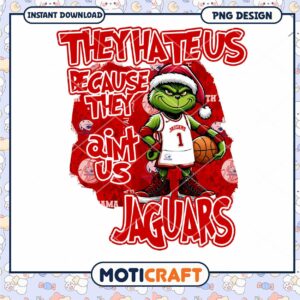Creative Grinch Basketball Jaguars PNG Design for Fans