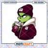 Cool Grinch PNG Design with Coffee and Beanie Hat