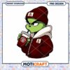 Cool Grinch PNG Design with Coffee and Hoodie Style