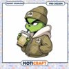 Cool Grinch PNG Design for Instant Download Coffee Lovers