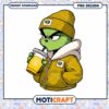 Cool Grinch in Hoodie Drinking Coffee PNG Design Download 1 Cool Grinch in Hoodie Drinking Coffee PNG Design Download