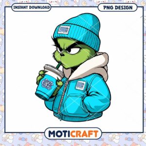 Cool Grinch Character PNG Instant Download Design Art