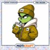 Cool Grinch Character Drinking Coffee PNG Download Design