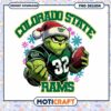 Colorado State Rams Santa Grinch PNG Design Download