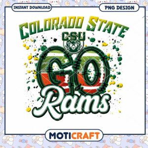 Colorado State Rams Go PNG Digital Download Design