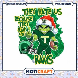 Colorado State Rams Holiday Design PNG Instant Download