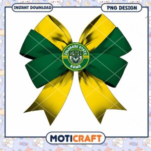 Colorado State Rams Bow PNG Instant Download Design
